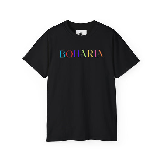 Boharia Colorful Black T-Shirt